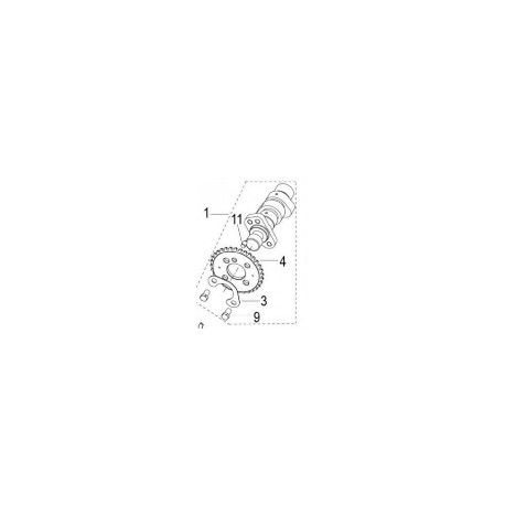 EJE LEVAS RKS 125 / RKV 150 / RKS 150 / TX 150M